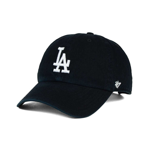 47브랜드 빅로고 LA 다저스 클린업 볼캡 블랙 /모자/MLB/ BK