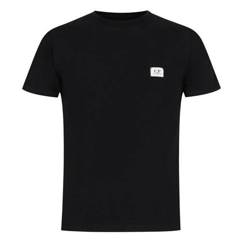 CP컴퍼니 스몰 라벨 로고 티셔츠 블랙