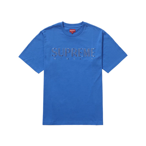 슈프림 그라디언트 로고 티셔츠 블루 / SS19KN65-BLUE