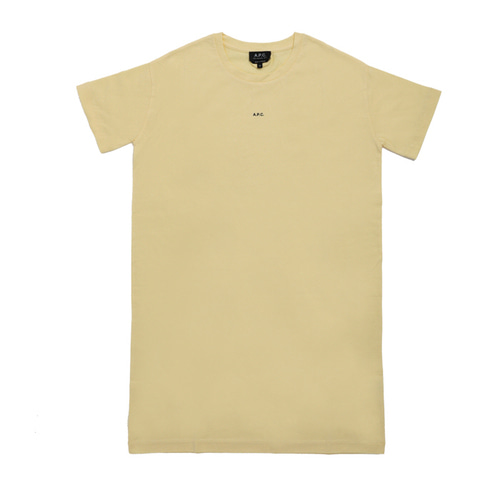 아페쎄 벨티드 웨이스트 티셔츠 드레스 옐로우 / COEIO-F05947-DAB