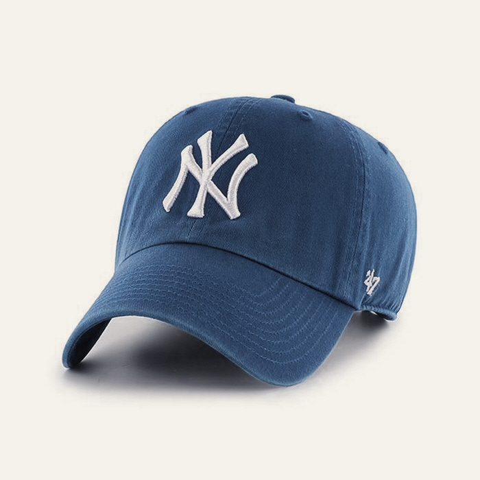 47브랜드 빅로고 NY 양키스 클린업 볼캡 팀버블루 /모자/MLB/ TBA